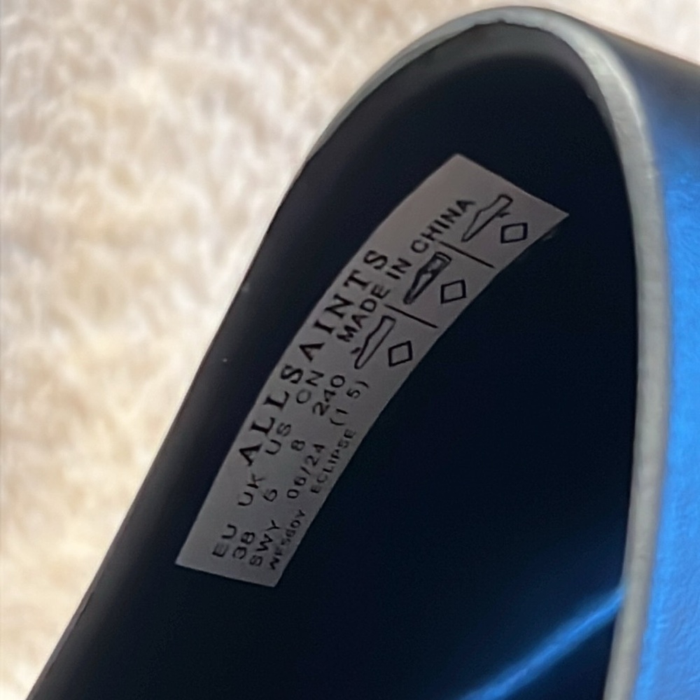 ALL SAINTS Eclipse Flatform Logo Slides - Picture 11 of 13